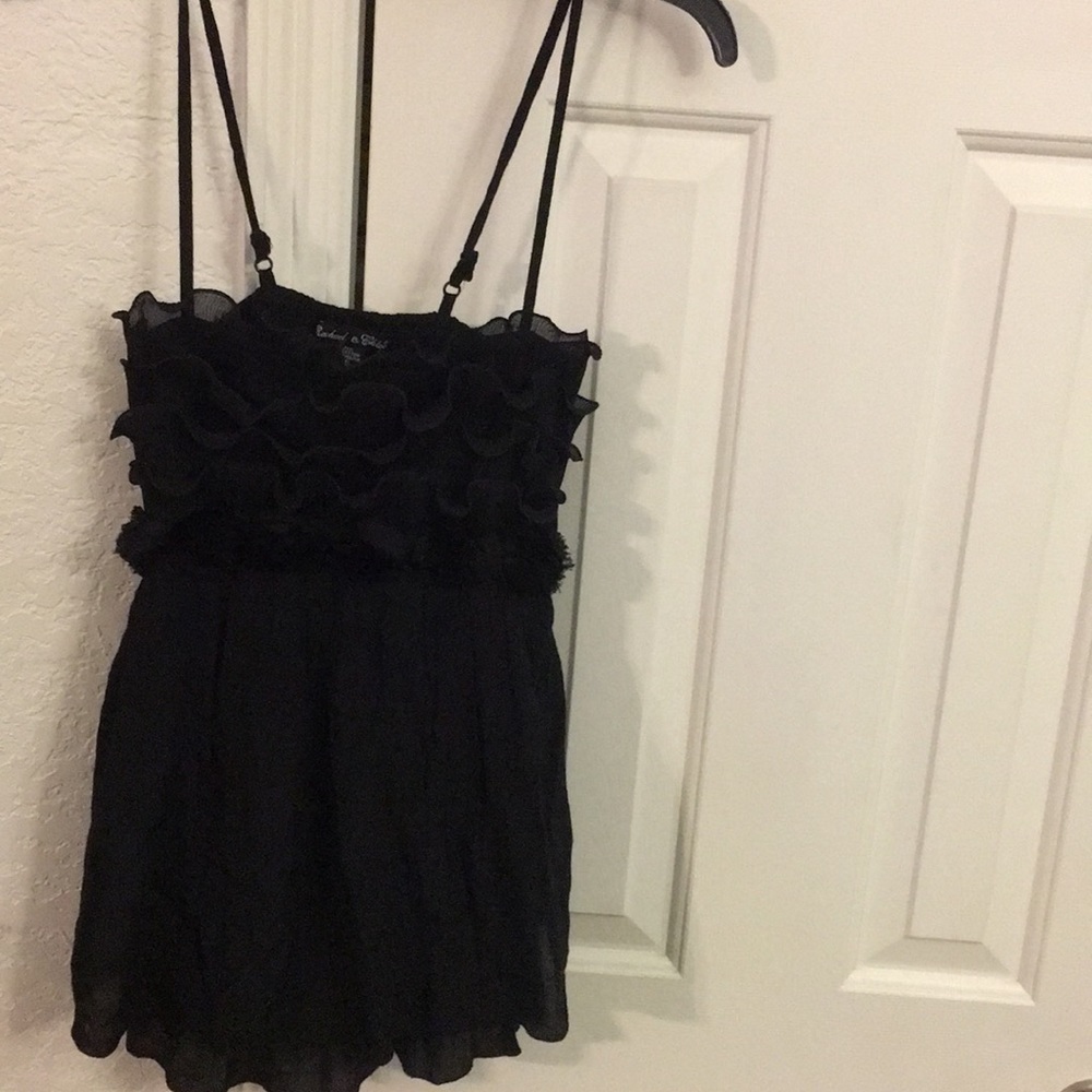 🇺🇸Rachael & Chloe ruffled bodice tanktopCami